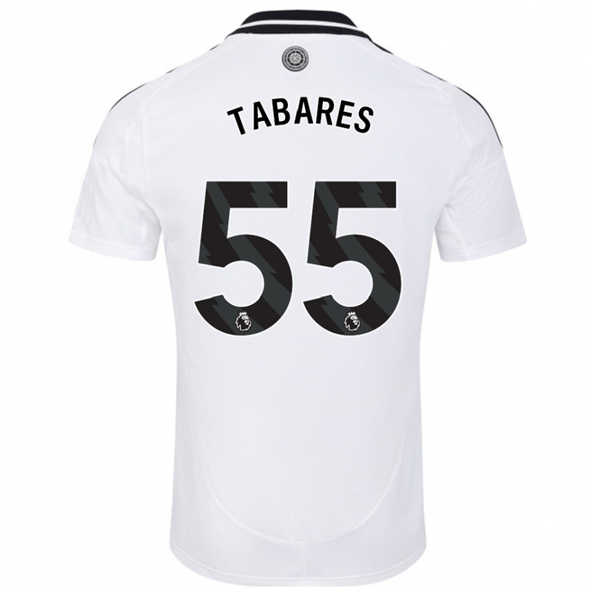 גברים כדורגל Samuel Tabares #55 לָבָן ג'רזי ביתית 2024/25
