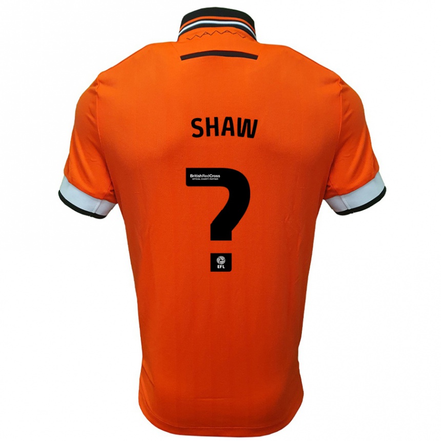 גברים כדורגל Ari-Jae Shaw #0 כתום לבן הרחק ג'רזי 2024/25