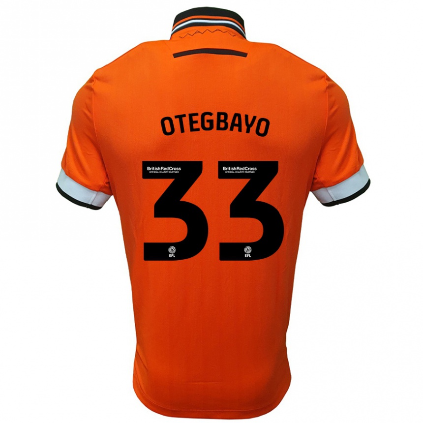 גברים כדורגל Gabriel Otegbayo #33 כתום לבן הרחק ג'רזי 2024/25