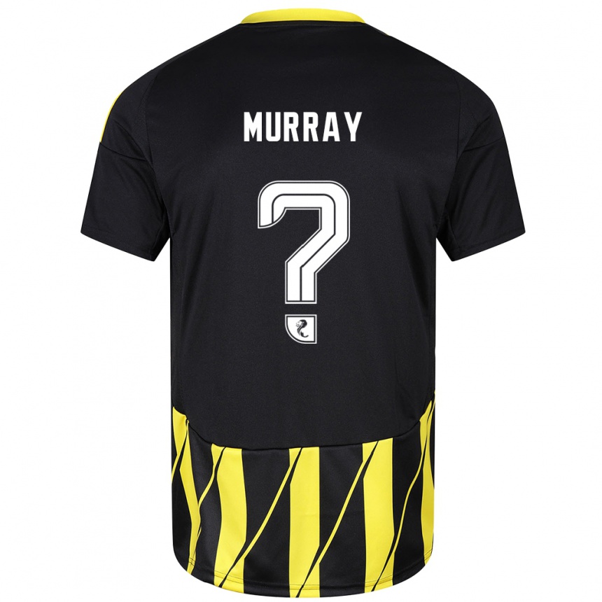 גברים כדורגל Phoebe Murray #0 שחור צהוב הרחק ג'רזי 2024/25