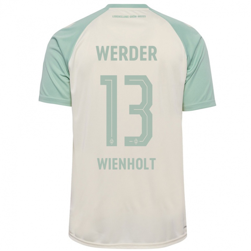 גברים כדורגל Paul Wienholt #13 אוף-וויט ירוק בהיר הרחק ג'רזי 2024/25