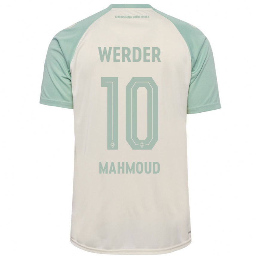 גברים כדורגל Tuana Mahmoud #10 אוף-וויט ירוק בהיר הרחק ג'רזי 2024/25