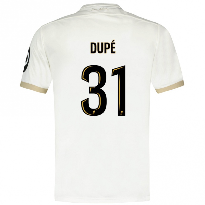 גברים כדורגל Maxime Dupé #31 זהב לבן הרחק ג'רזי 2024/25