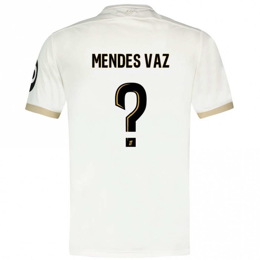 גברים כדורגל Hernâni Mendes Vaz #0 זהב לבן הרחק ג'רזי 2024/25