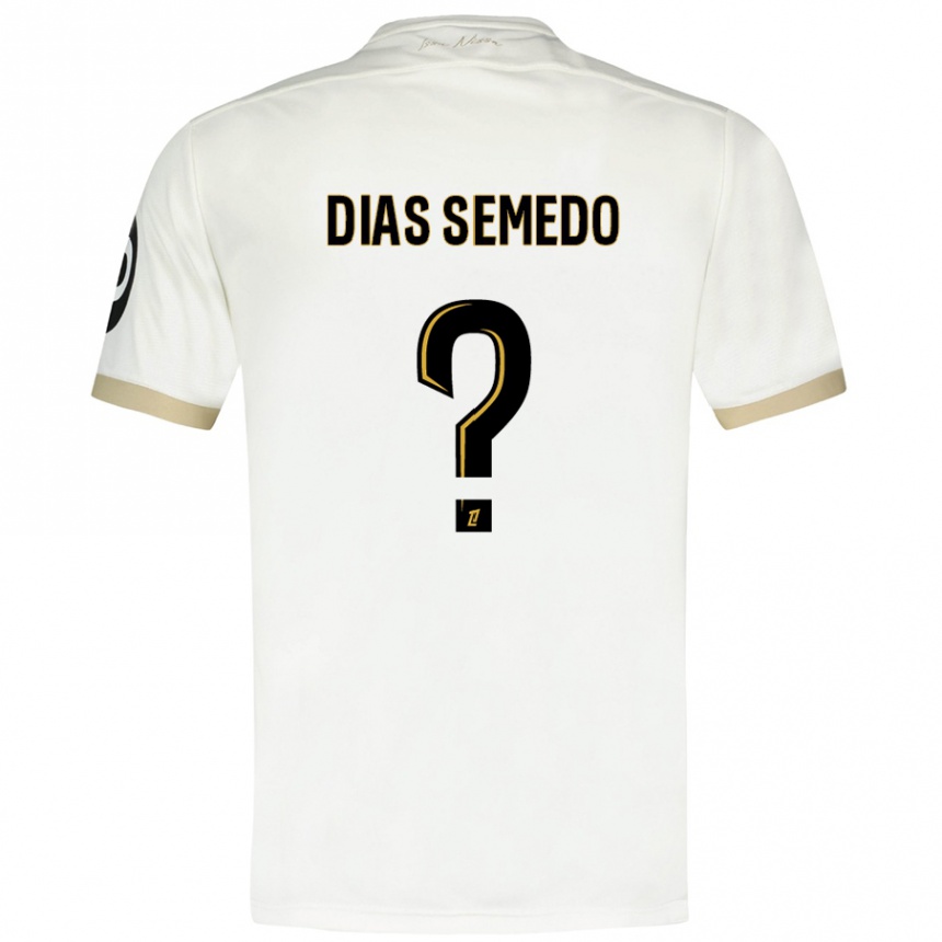 גברים כדורגל Samuel Dias Semedo #0 זהב לבן הרחק ג'רזי 2024/25