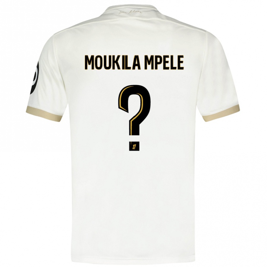 גברים כדורגל Beny Moukila Mpele #0 זהב לבן הרחק ג'רזי 2024/25