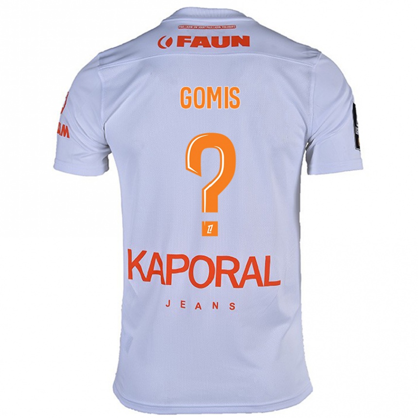 גברים כדורגל Kabissan Gomis #0 לָבָן הרחק ג'רזי 2024/25