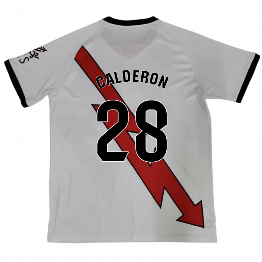 גברים כדורגל Esther Calderón #28 אָדוֹם הרחק ג'רזי 2024/25