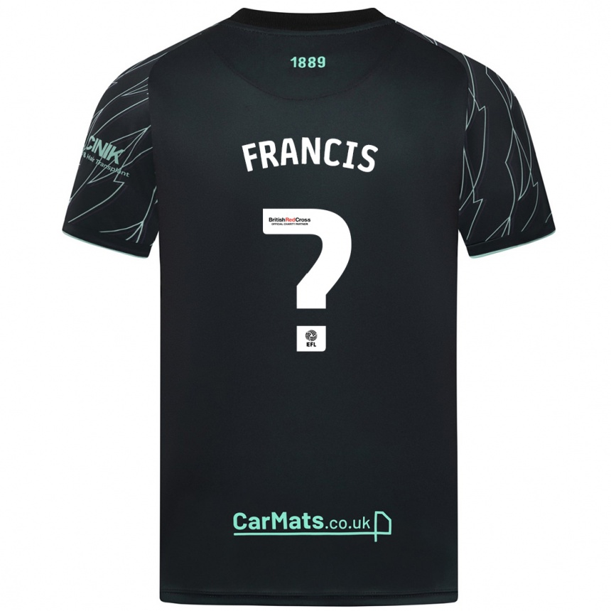 גברים כדורגל Marshall Francis #0 ירוק שחור הרחק ג'רזי 2024/25