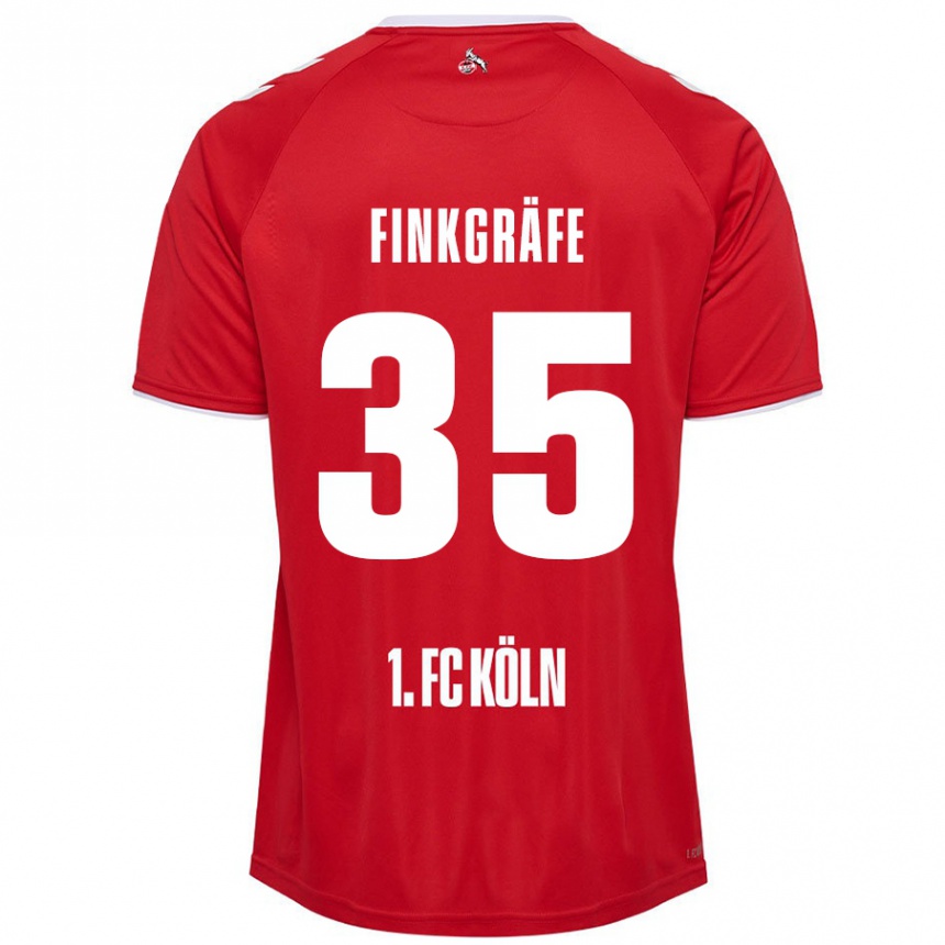 גברים כדורגל Max Finkgräfe #35 אדום לבן הרחק ג'רזי 2024/25
