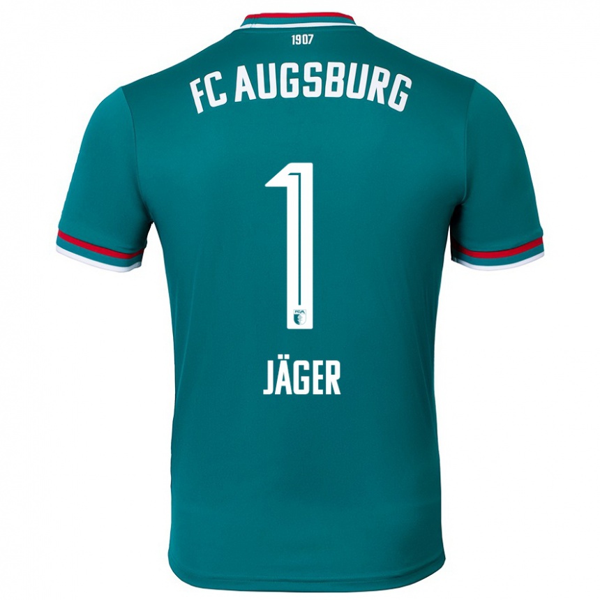גברים כדורגל Tobias Jäger #1 ירוק כהה הרחק ג'רזי 2024/25