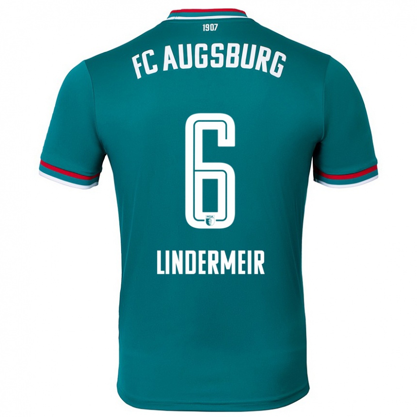 גברים כדורגל Dominik Lindermeir #6 ירוק כהה הרחק ג'רזי 2024/25