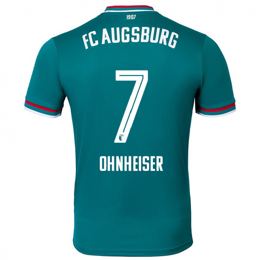 גברים כדורגל Nico Ohnheiser #7 ירוק כהה הרחק ג'רזי 2024/25
