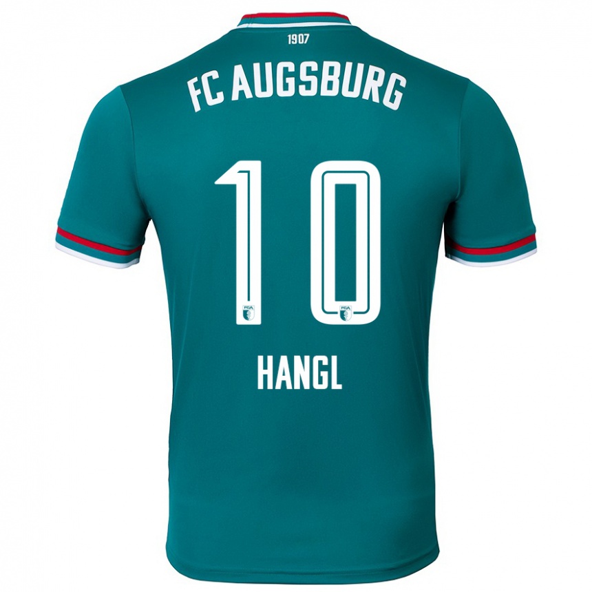 גברים כדורגל Florian Hangl #10 ירוק כהה הרחק ג'רזי 2024/25