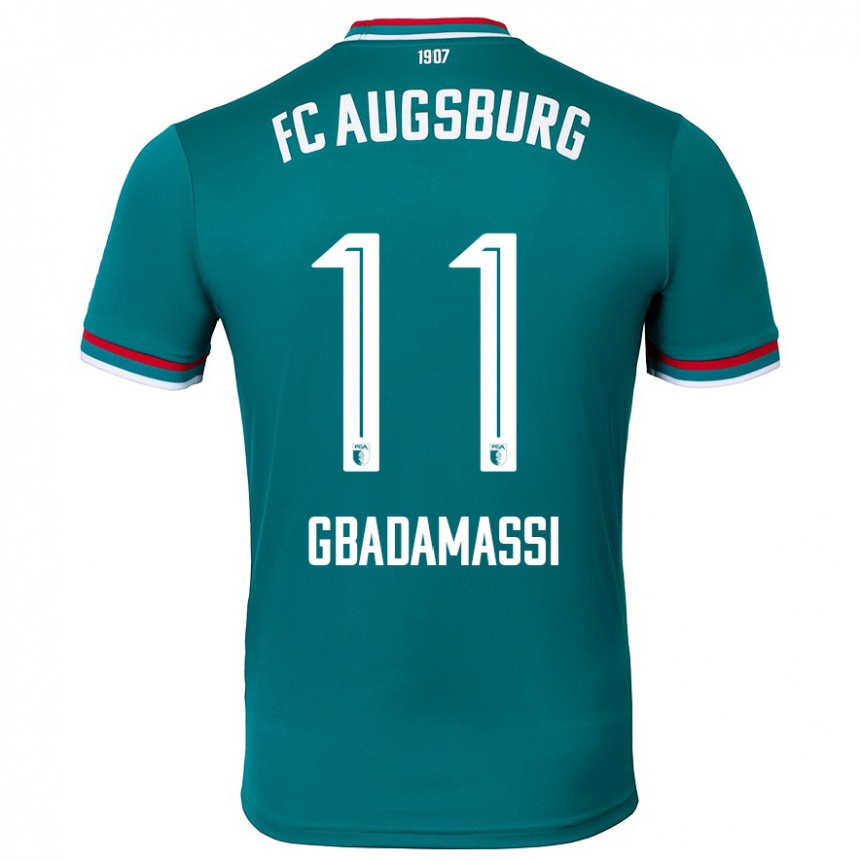 גברים כדורגל Rayane Gbadamassi #11 ירוק כהה הרחק ג'רזי 2024/25