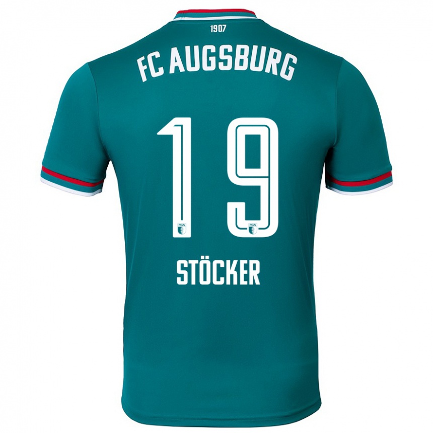 גברים כדורגל Louis Stöcker #19 ירוק כהה הרחק ג'רזי 2024/25