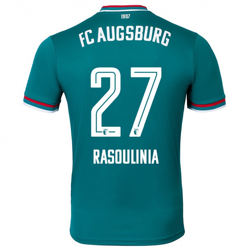 גברים כדורגל Nick Rasoulinia #27 ירוק כהה הרחק ג'רזי 2024/25