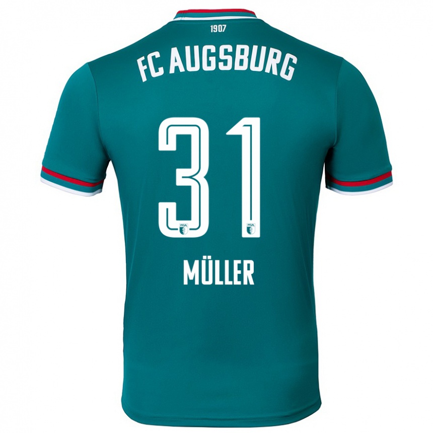גברים כדורגל Noah Müller #31 ירוק כהה הרחק ג'רזי 2024/25