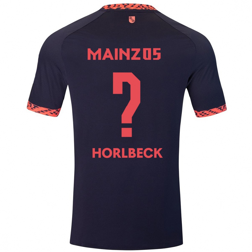 גברים כדורגל Dominik Horlbeck #0 כחול קורל אדום הרחק ג'רזי 2024/25