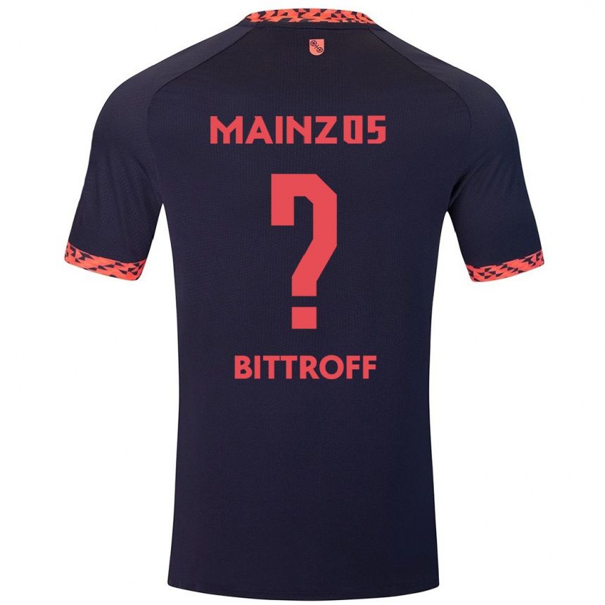 גברים כדורגל Maurice Bittroff #0 כחול קורל אדום הרחק ג'רזי 2024/25