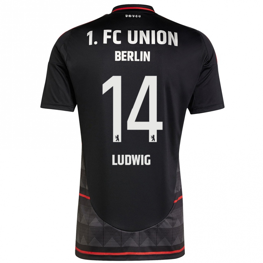 גברים כדורגל Brandon Ludwig #14 שָׁחוֹר הרחק ג'רזי 2024/25