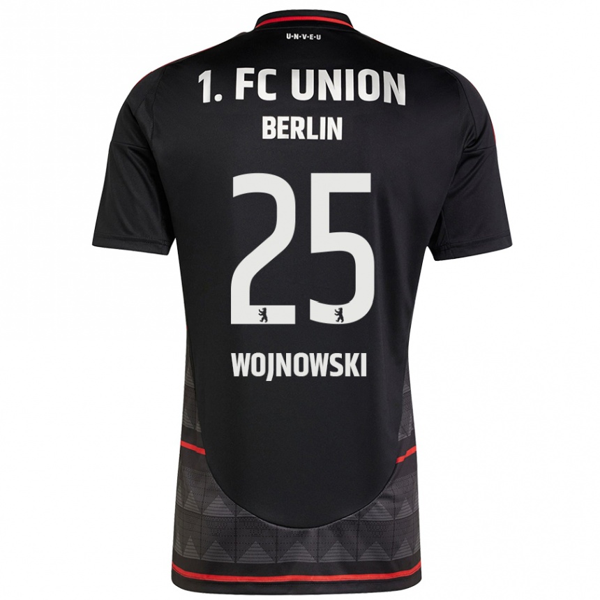 גברים כדורגל Wiktorian Wojnowski #25 שָׁחוֹר הרחק ג'רזי 2024/25