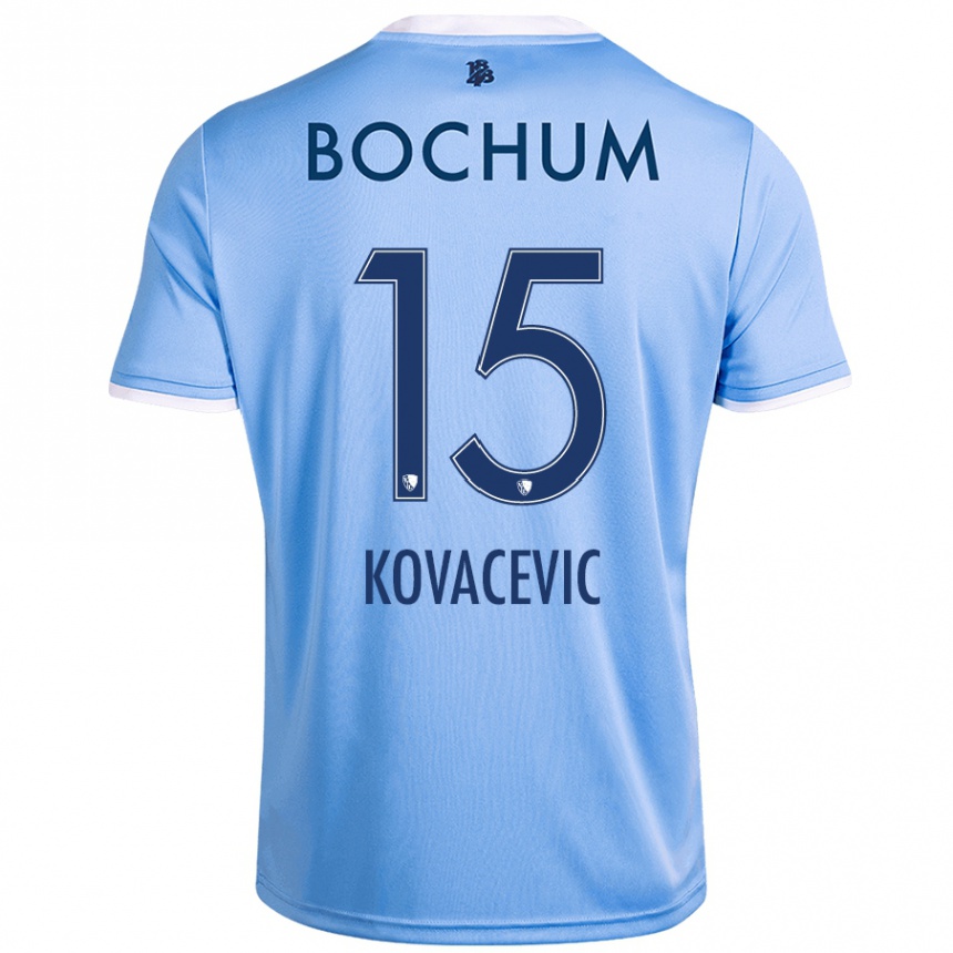 גברים כדורגל Elhan Kovacevic #15 שמיים כחולים הרחק ג'רזי 2024/25