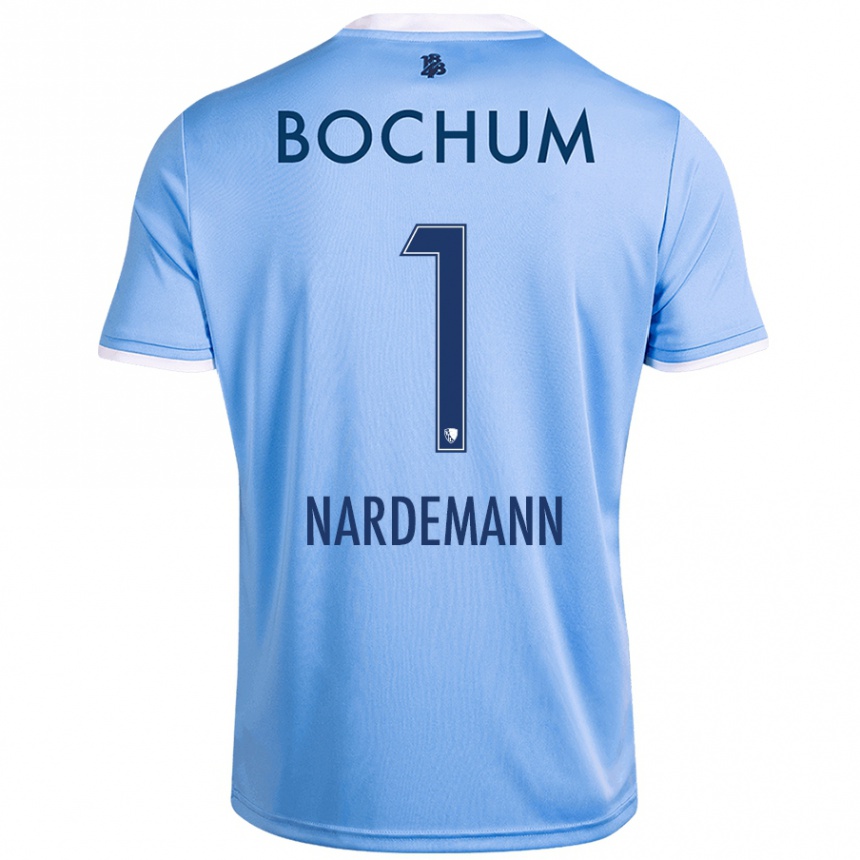 גברים כדורגל Kari Närdemann #1 שמיים כחולים הרחק ג'רזי 2024/25