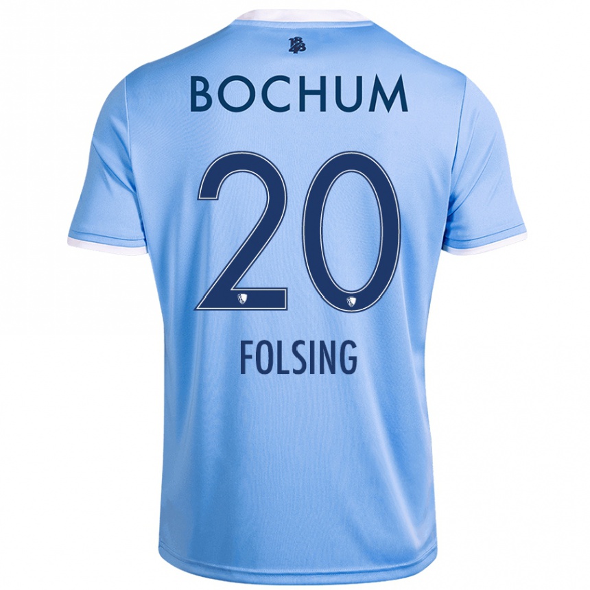 גברים כדורגל Amelie Fölsing #20 שמיים כחולים הרחק ג'רזי 2024/25