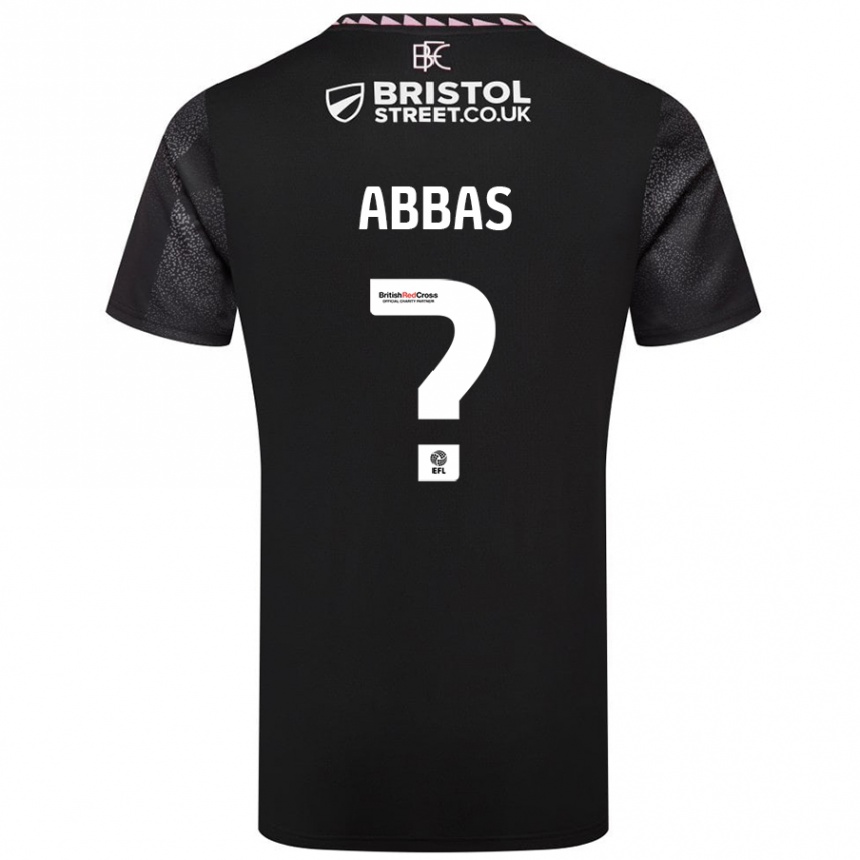 גברים כדורגל Adam Abbas #0 שָׁחוֹר הרחק ג'רזי 2024/25