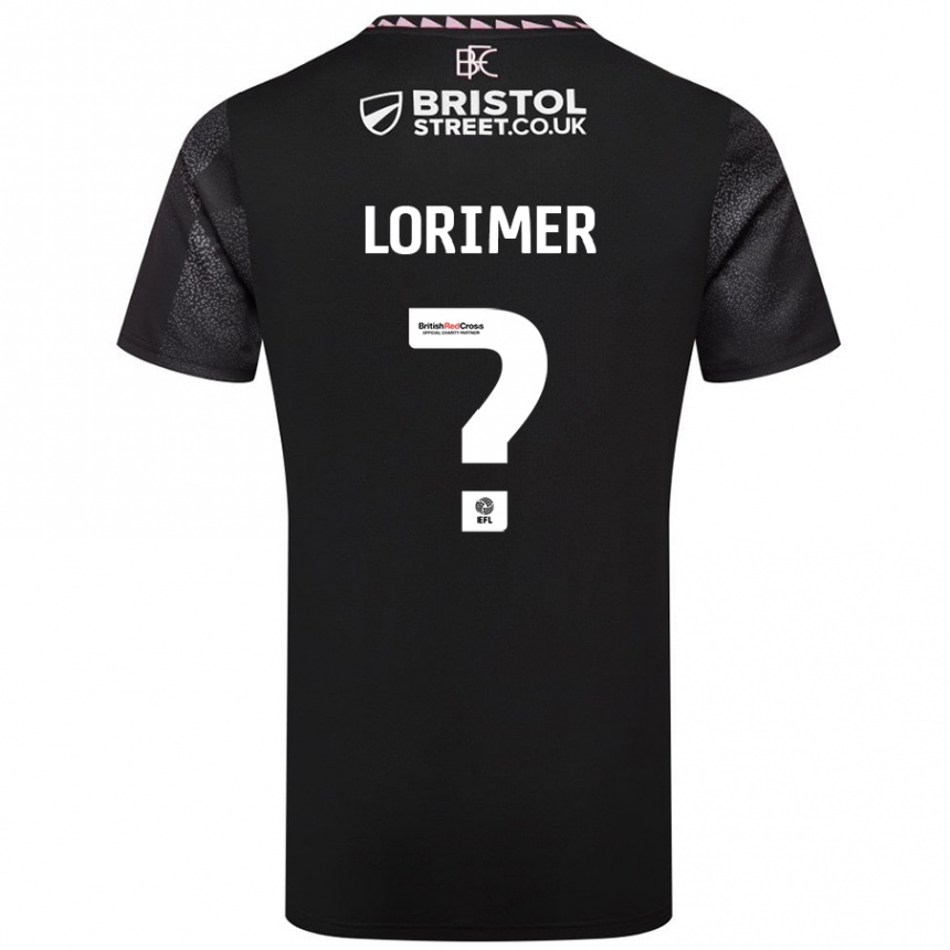 גברים כדורגל Archie Lorimer #0 שָׁחוֹר הרחק ג'רזי 2024/25