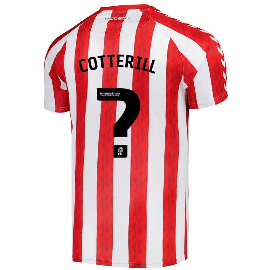נשים כדורגל Jamie Cotterill #0 אדום לבן ג'רזי ביתית 2024/25