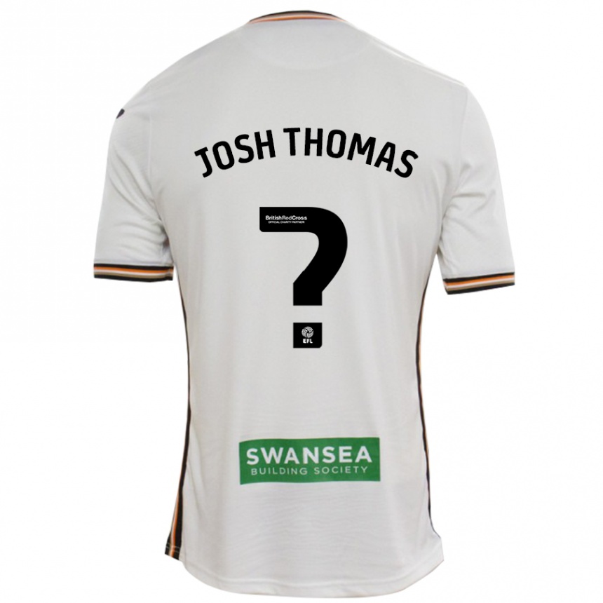 נשים כדורגל Josh Thomas #0 לָבָן ג'רזי ביתית 2024/25