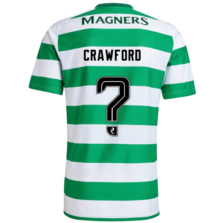 נשים כדורגל Cole Crawford #0 ירוק לבן ג'רזי ביתית 2024/25