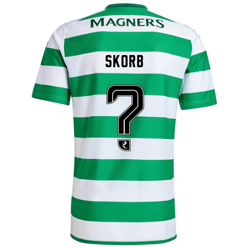 נשים כדורגל Filip Skorb #0 ירוק לבן ג'רזי ביתית 2024/25