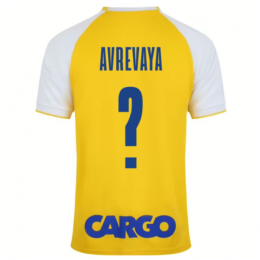 נשים כדורגל Liroy Avrevaya #0 צהוב לבן ג'רזי ביתית 2024/25