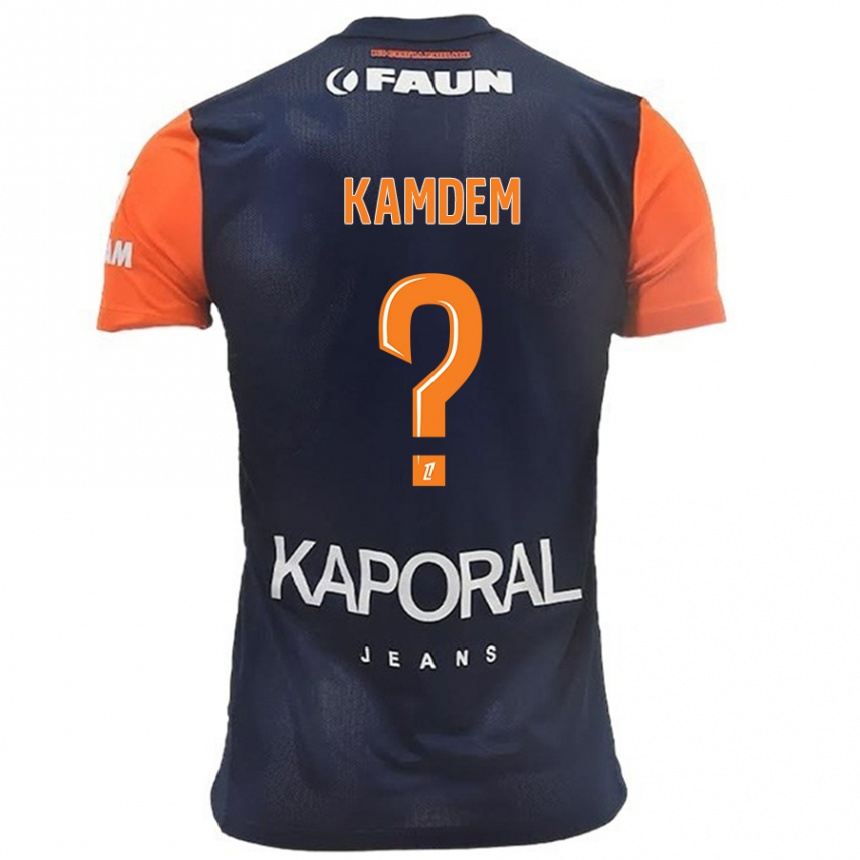 נשים כדורגל Kevin Kamdem #0 כתום כחול נייבי ג'רזי ביתית 2024/25