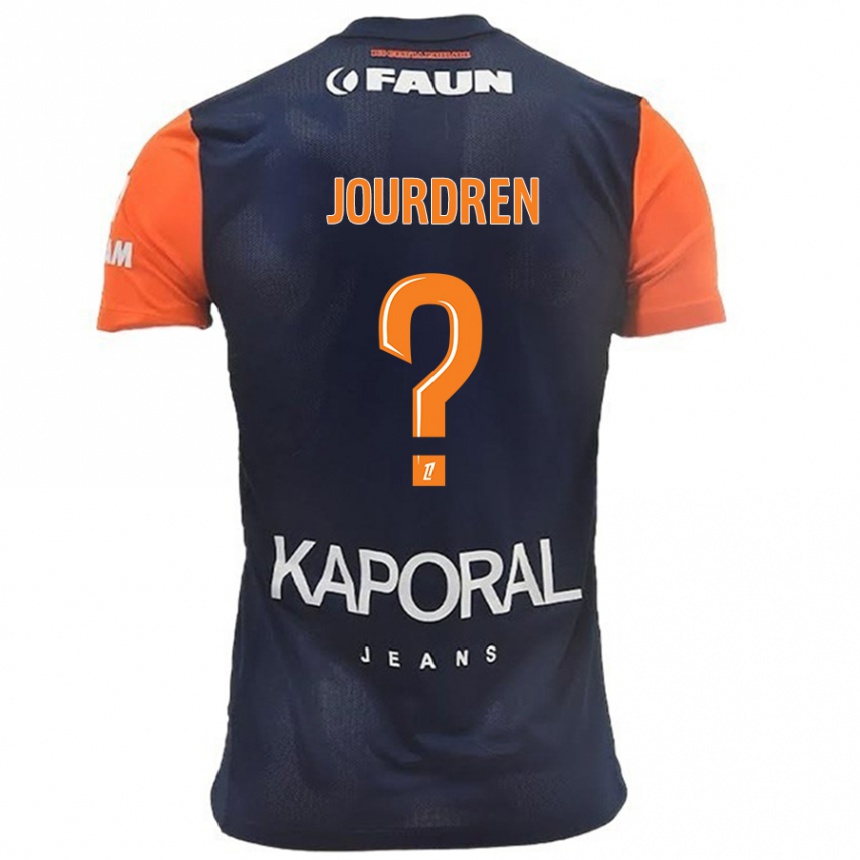 נשים כדורגל Ilan Jourdren #0 כתום כחול נייבי ג'רזי ביתית 2024/25