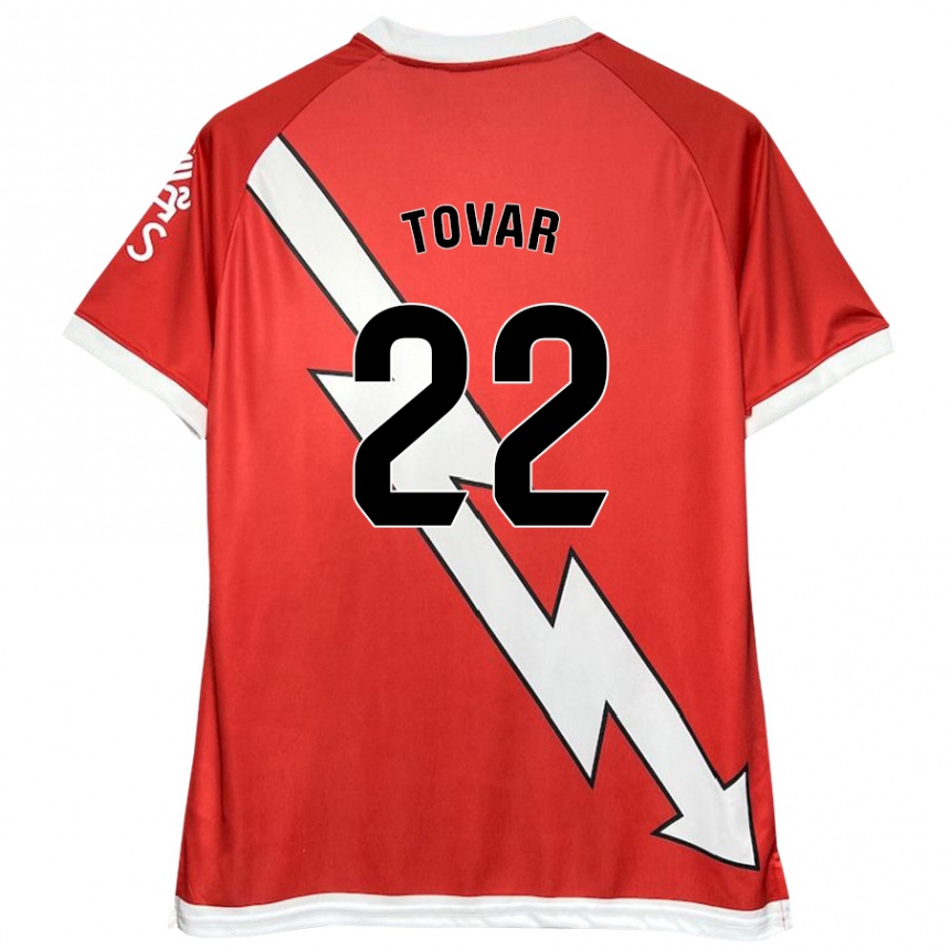 נשים כדורגל אנדריאה פרננדה טובאר #22 לבן אדום ג'רזי ביתית 2024/25