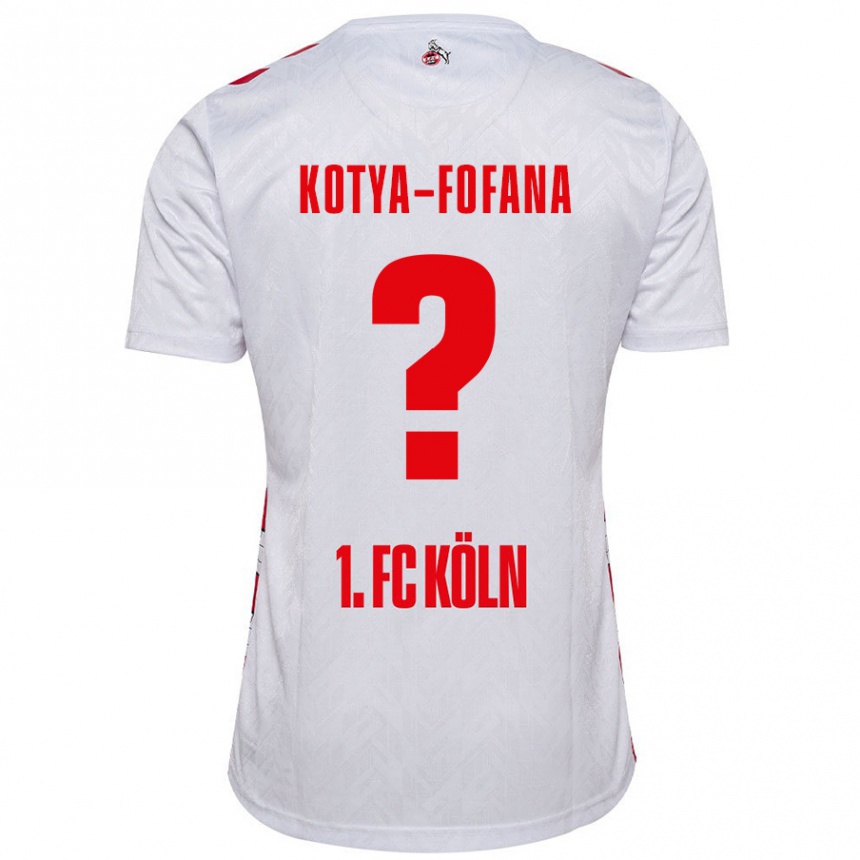 נשים כדורגל Assad Kotya-Fofana #0 לבן אדום ג'רזי ביתית 2024/25
