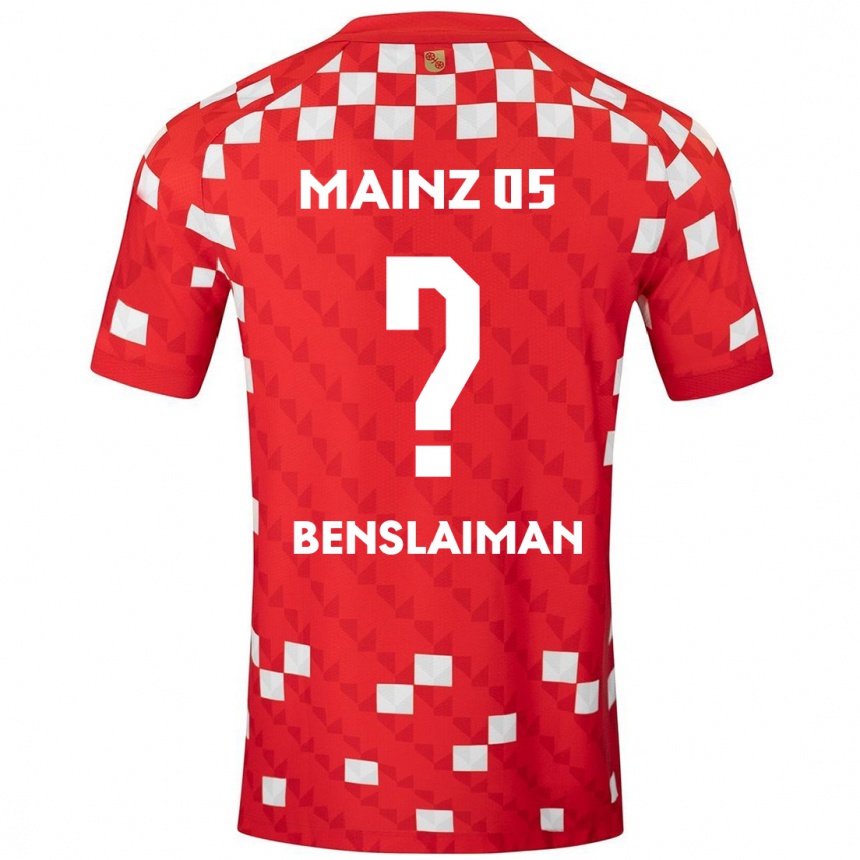 נשים כדורגל Mohamed Benslaiman #0 לבן אדום ג'רזי ביתית 2024/25