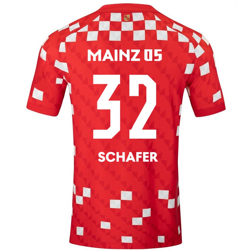 נשים כדורגל Ann-Christin Schäfer #32 לבן אדום ג'רזי ביתית 2024/25