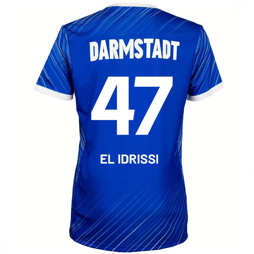 נשים כדורגל Othmane El Idrissi #47 כחול לבן ג'רזי ביתית 2024/25