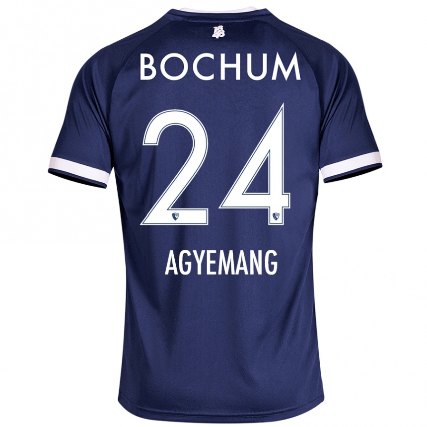 נשים כדורגל Donovan Agyemang #24 כחול כהה ג'רזי ביתית 2024/25