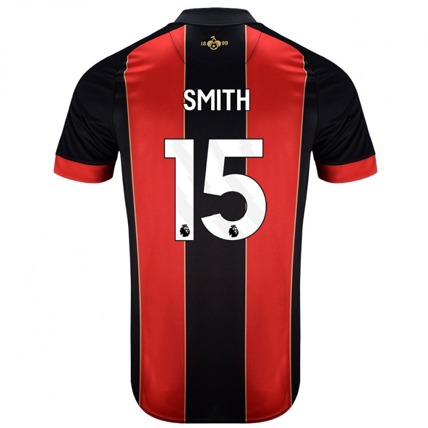 נשים כדורגל Adam Smith #15 אדום שחור ג'רזי ביתית 2024/25