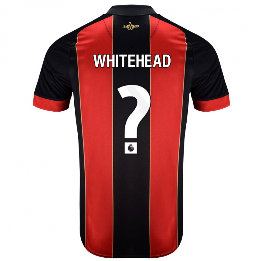 נשים כדורגל Tommy Whitehead #0 אדום שחור ג'רזי ביתית 2024/25