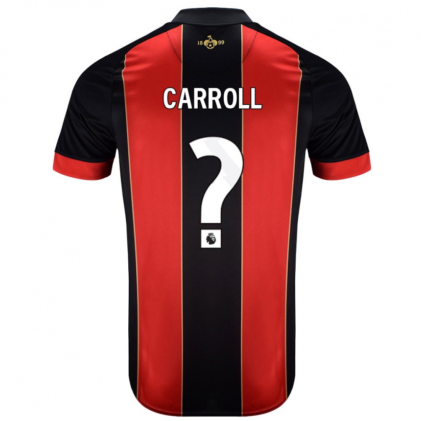 נשים כדורגל Ryan Carroll #0 אדום שחור ג'רזי ביתית 2024/25