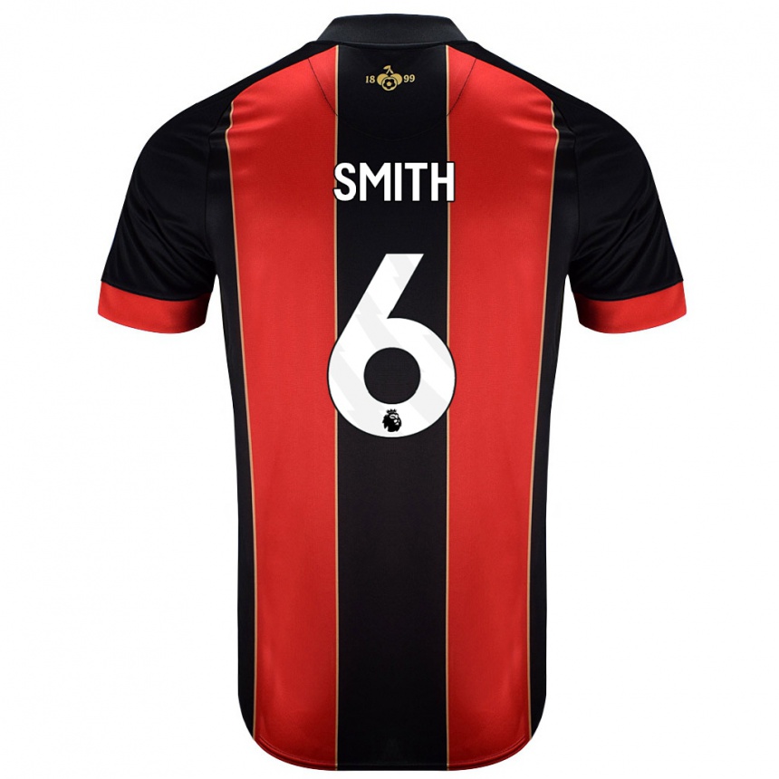 נשים כדורגל Maisy Smith #6 אדום שחור ג'רזי ביתית 2024/25