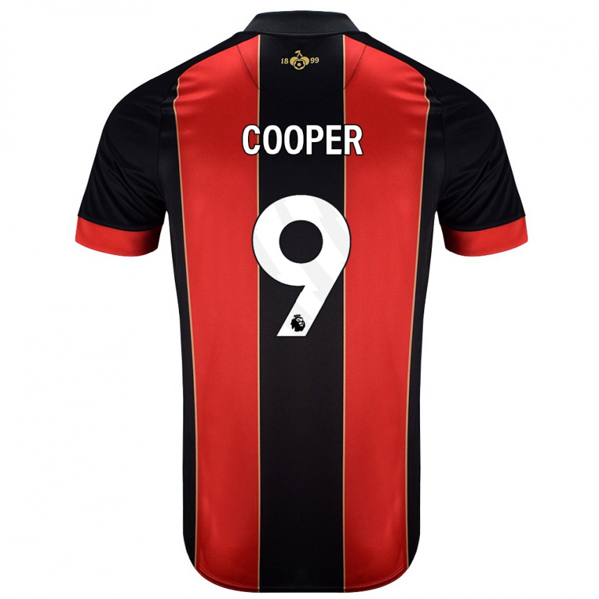 נשים כדורגל Lucy Cooper #9 אדום שחור ג'רזי ביתית 2024/25