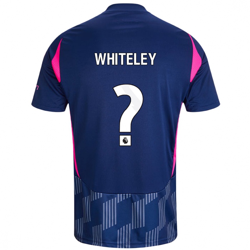 נשים כדורגל Jonathan Whiteley #0 כחול רויאל ורוד הרחק ג'רזי 2024/25
